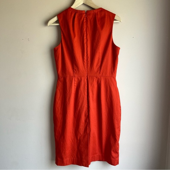 Banana Republic Orange Sheath Dress - Size 8 - Picture 6 of 10